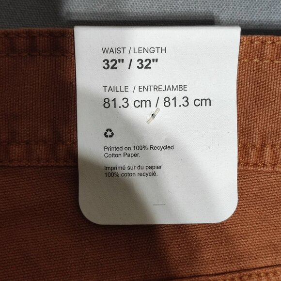 NWT prAna jeans men's 32X32 desert brown colour relaxed straight durable fabric - Picture 8 of 14